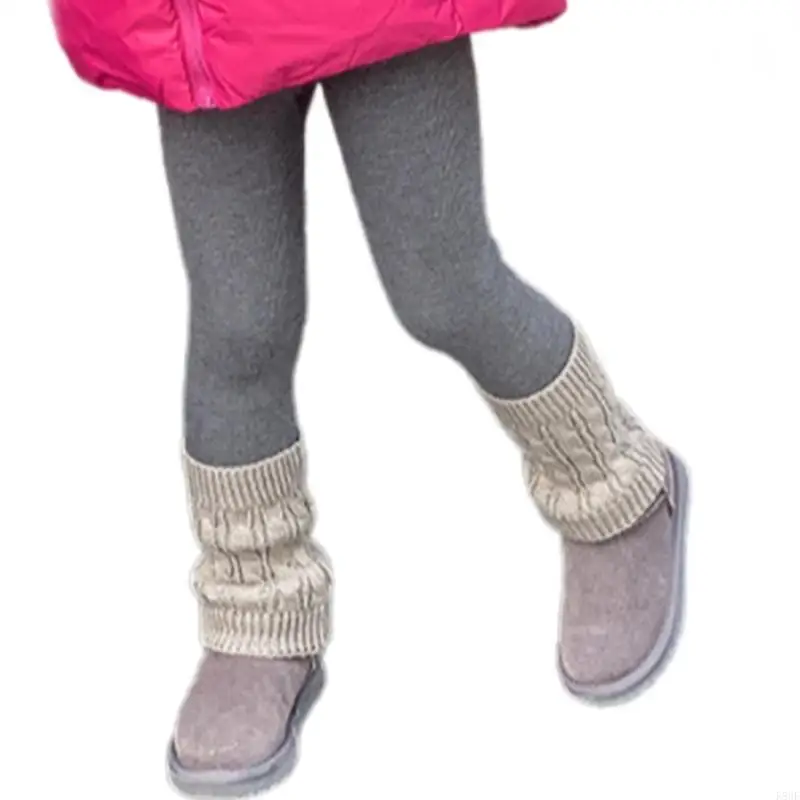 K8GF 2024 لباس ضيق عصري لخريف وشتاء البنات، سروال سفلي مطابق للألوان #4