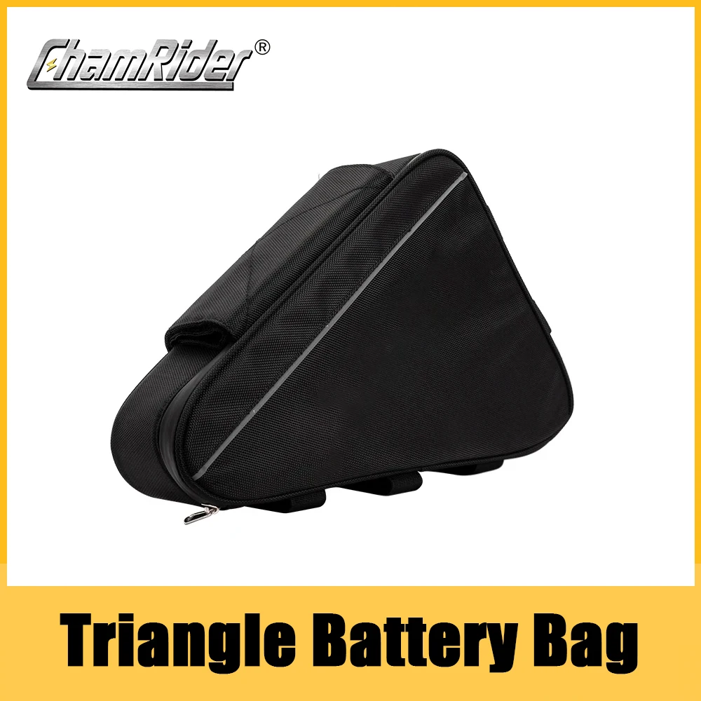 36V 48V 60V 72V E-BIKE Electric Bicycle Triangle Battery Bag Black Bicycle Frame Triangle Bags Max load 126 cells