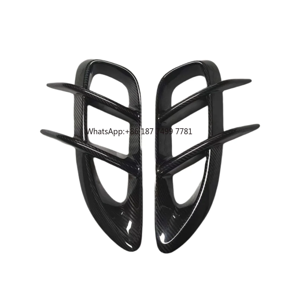 

Used for . 718 . Genuine Carbon Fiber TK Style Vent Cover Side Mudguard Decoration Body Kit