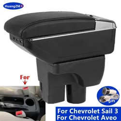 For Chevrolet Sail 3 Armrest box For Chevrolet Aveo Car Armrest central Storage box Dedicated Retrofit parts Car Accessories