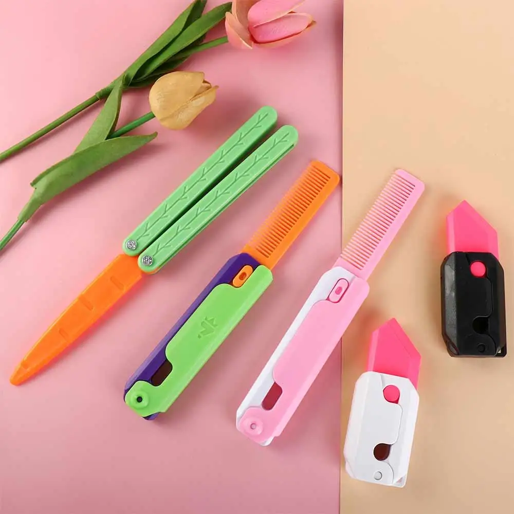 Creative Carrot 3D Gravity Carrot Push Card Gravity Radish Fidget Comb Toys Luminous Fidgets Halloween Toys Halloween Toys