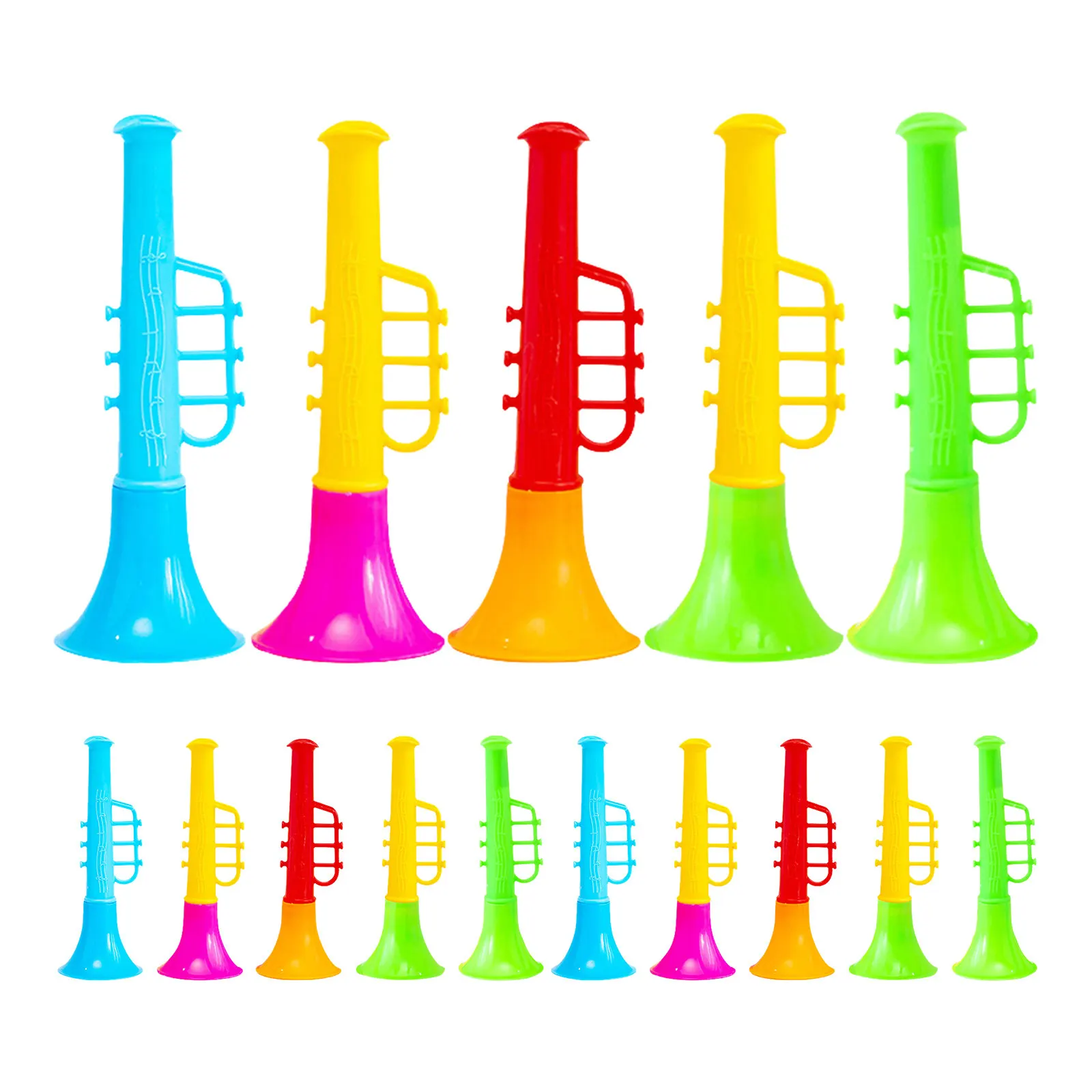 

30Pcs Children Little Trumpet Blowing Horn Loud Sound Mini Instrument Stage Prop Little Trumpet Toys