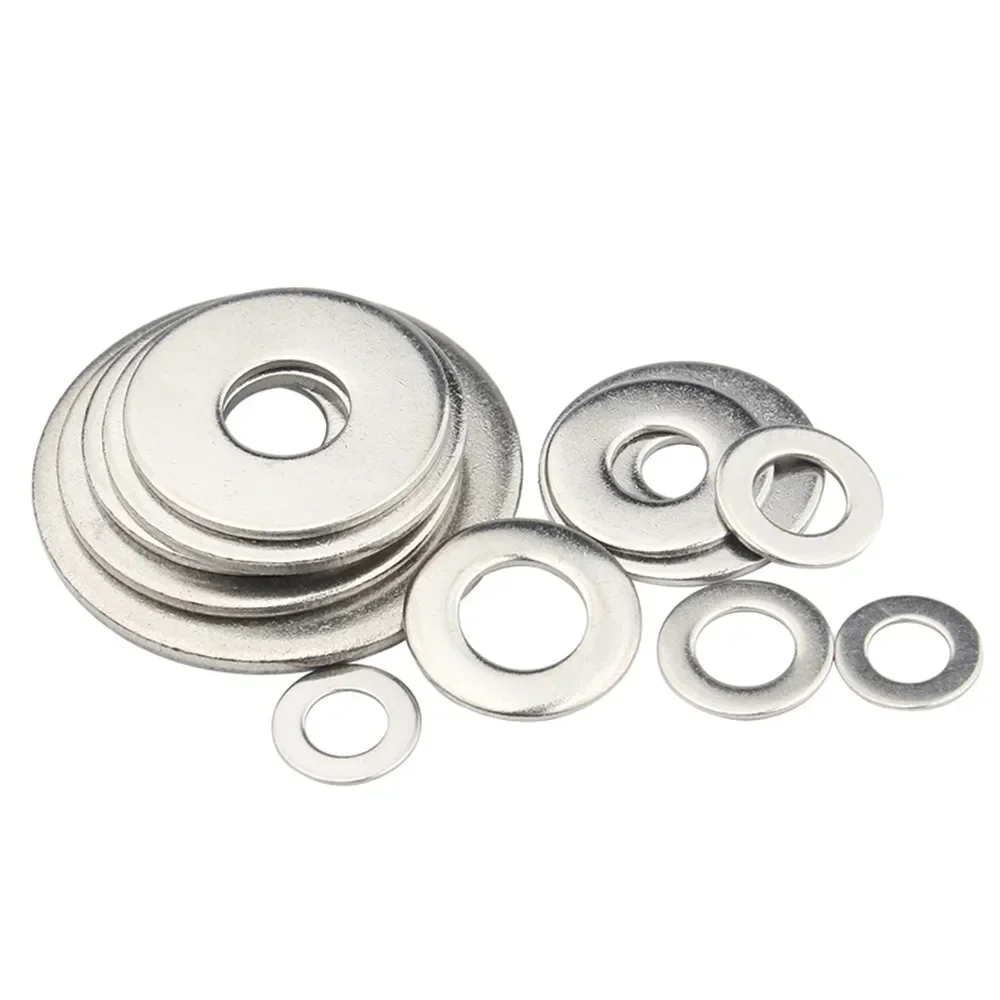 New M2.5 M3 M3.5 M4 M5 M6 M8 M10 M12 M14 M16 A2-70 304 Stainless Steel Large Size Oversize Big Wider Flat Washer Plain Gasket