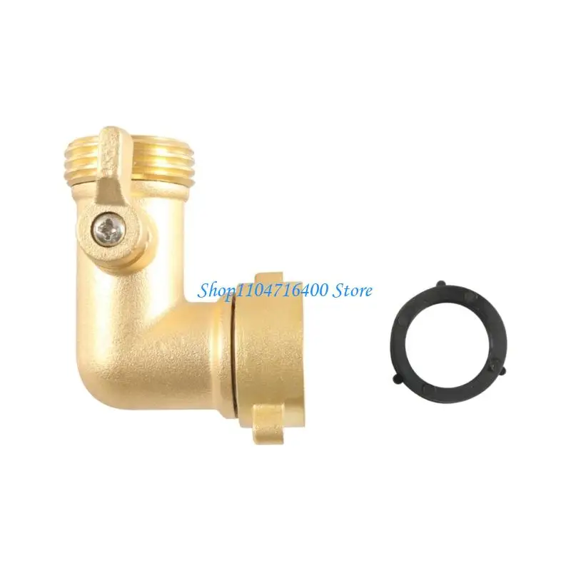 y1gd 3/4GHT Ball Valves with Switches Campers Water Inlet Brass Adapter For Rapid Installation Multiple Vehicle
