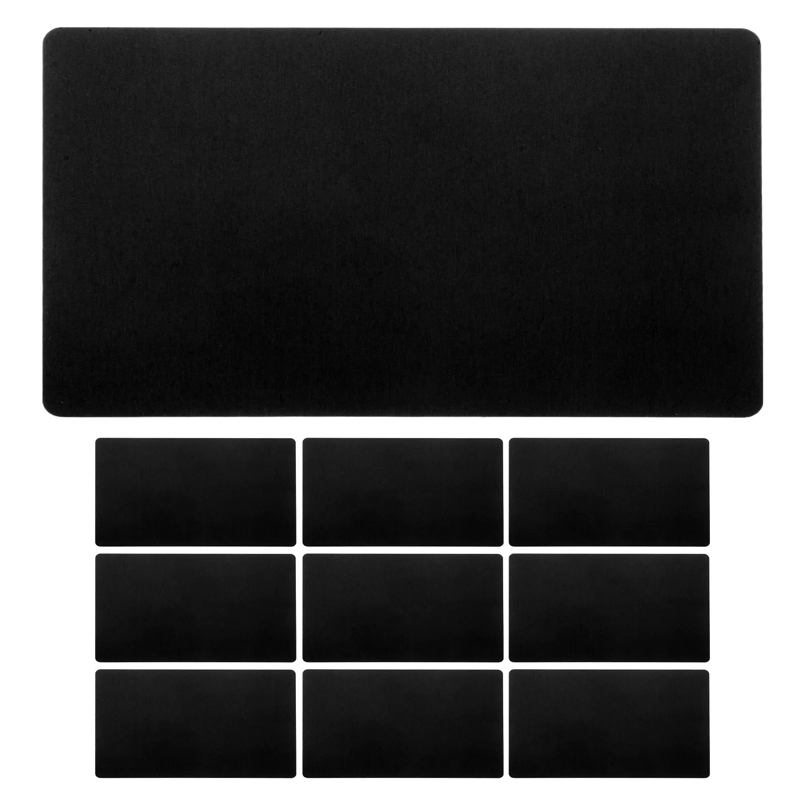 

200Pcs Blank Metal Business Cards Aluminum Laser Engraving Sheets for DIY Name Plates Tags Badges Office Stationery