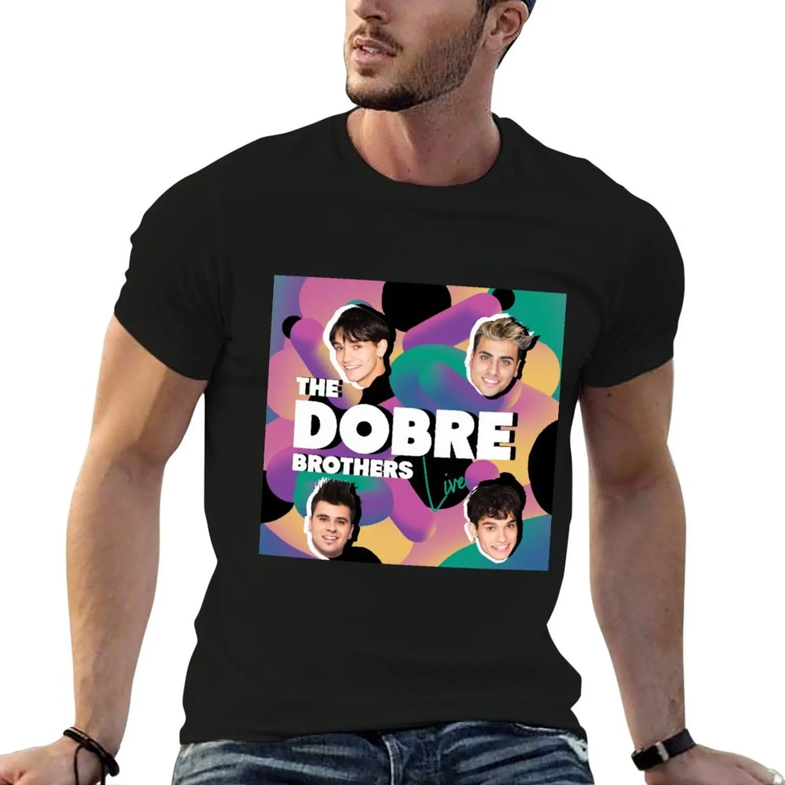 

Dobre Brothers Tour 2019 T-Shirt man graphic t shirt t shirts for man cotton soft cotton tshirt 100% T-Shirt