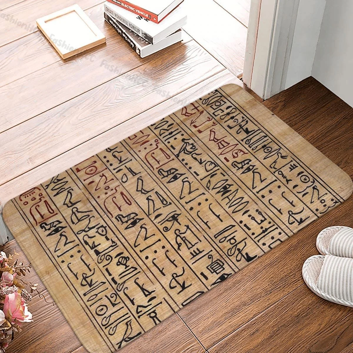 

Ancient Egypt Non-slip Doormat Living Room Mat Spells Of The Amulets Floor Carpet Entrance Door Rug Bedroom Decorative