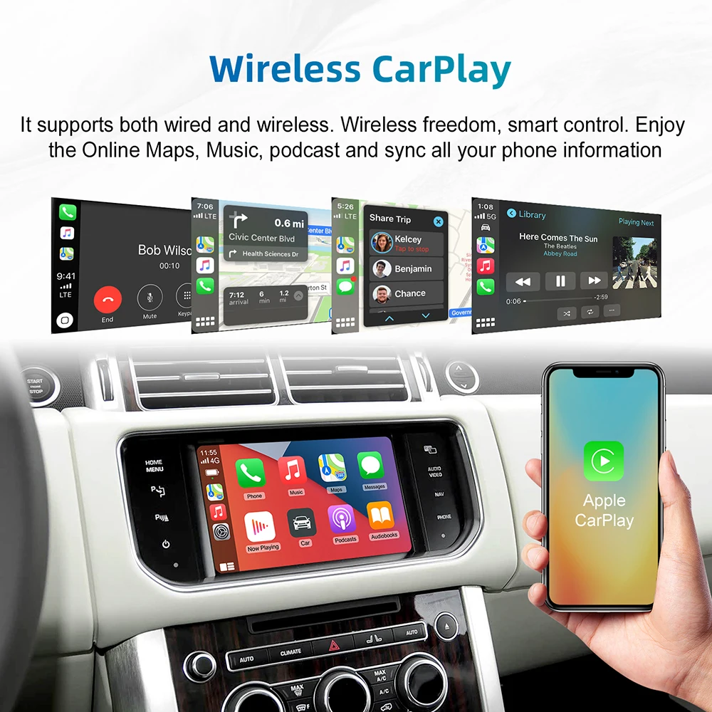 Android Auto Wireless Carplay For Land Rover/Jaguar/Range Rover/Evoque/Discovery 2012-2018 Multimedia Navigation Car Player