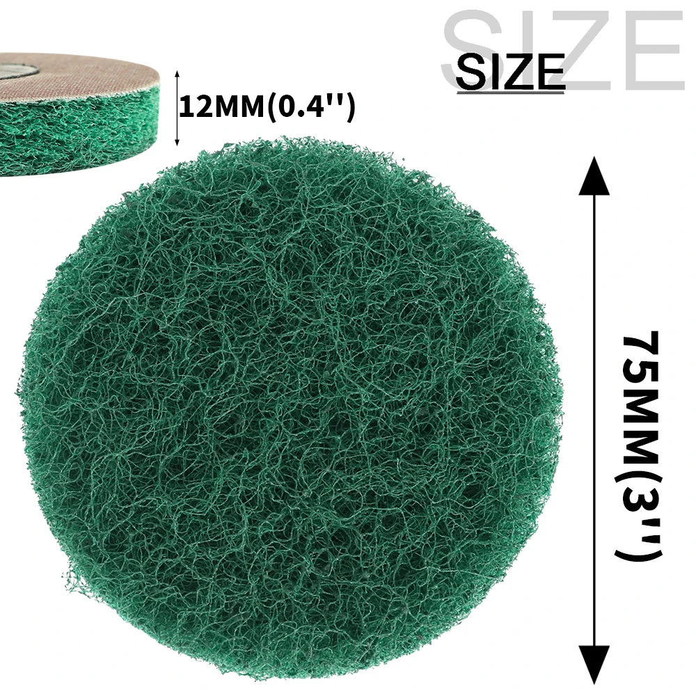 21 stücke 3 Zoll Nylon Faser Schleif Scheibe Schleifen Discs Rolle Lock Oberfläche Polieren Pad für Entlackung Schleifen