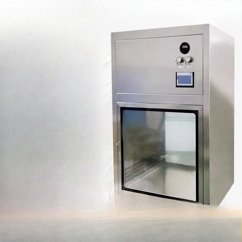 

Self-cleaning ozone transfer window Xenon light transfer cabinet Lifting medical laminar flow floor transfer window