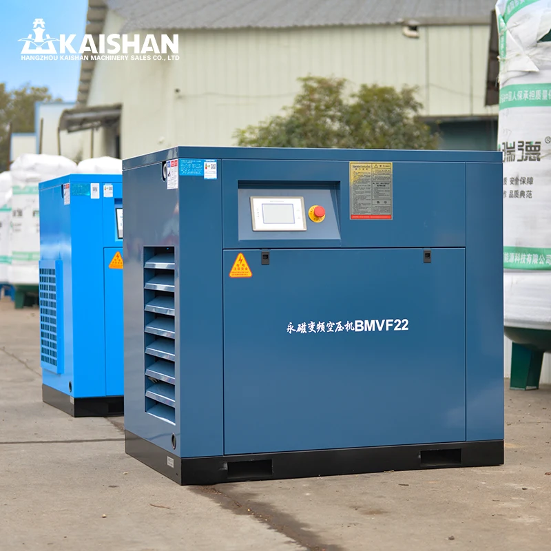 Kaishan BMVF Series Industrial Compressors 7.5KW 37KW  Powered Permanent Magnet Screw Air Compressor New Condition Industries