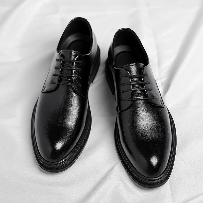 Scarpe eleganti da uomo in pel - Men Formal Wear All Black recensione e prezzo