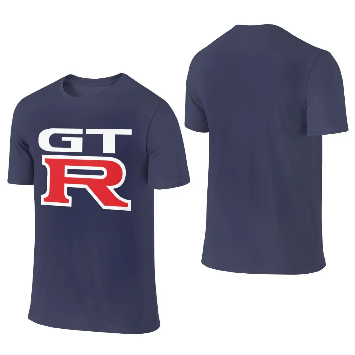 Gtr Skyline Gt-r Logo Full Of Cotton Feeling Reversible T-shirt Retro Street   Men's T-shirts