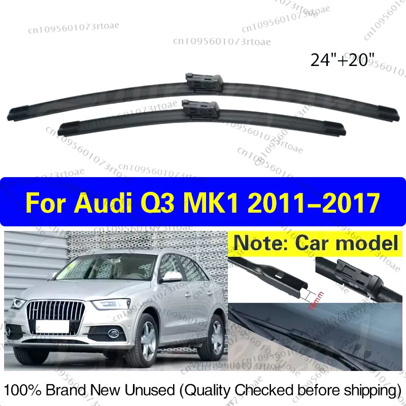 

For AUDI Q3 MK1 2011 2012 2013 2014 2015 2016 2017 Wiper Front Wiper Blades Windshield Windscreen Window Car Accessories 24"+20"