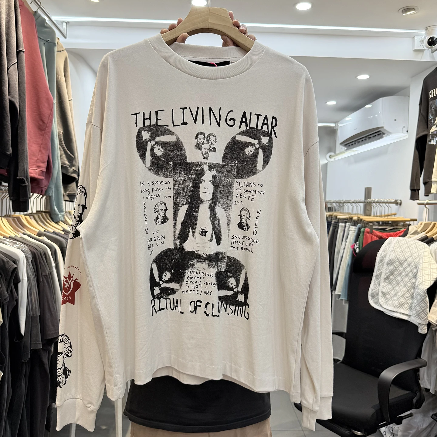 

Американская высококачественная футболка Depred Rich Second Generation Maya Portrait с буквенным принтом Loose Base irt Long Sve ex