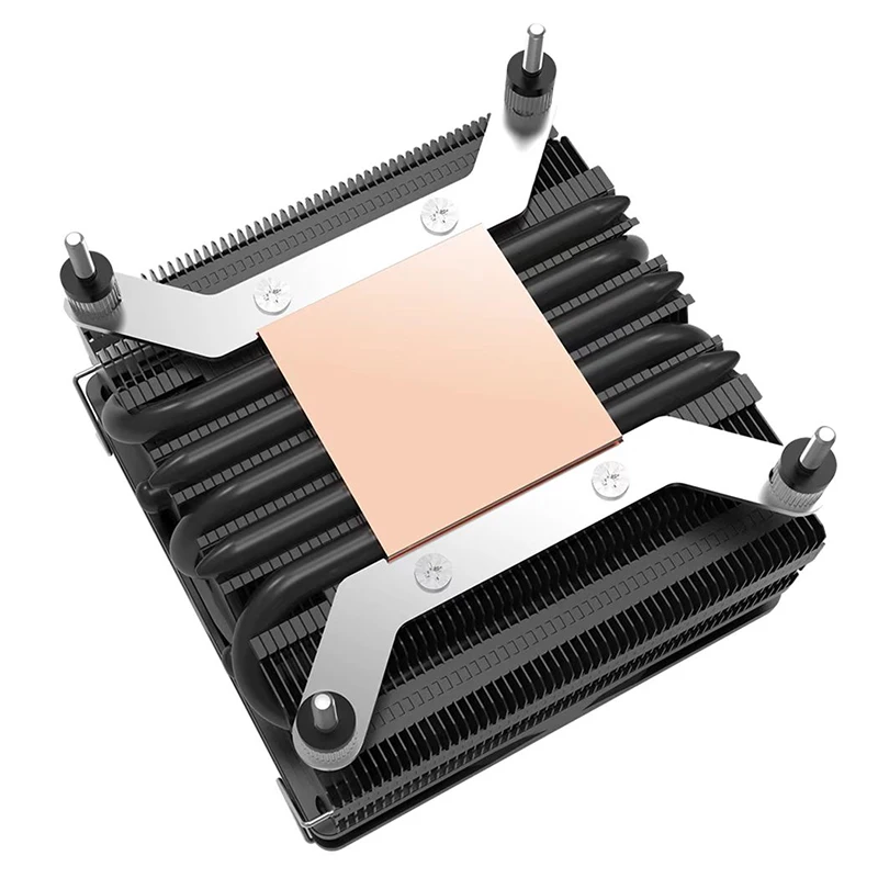 Imagem -03 - Pccooler V53 Heatpipes Cpu Cooler Push-down 53 mm Dissipador de Calor para Intel Lga 115x 1200 1700 Amd Am4 Itx Placa-mãe Cpu Refrigeração