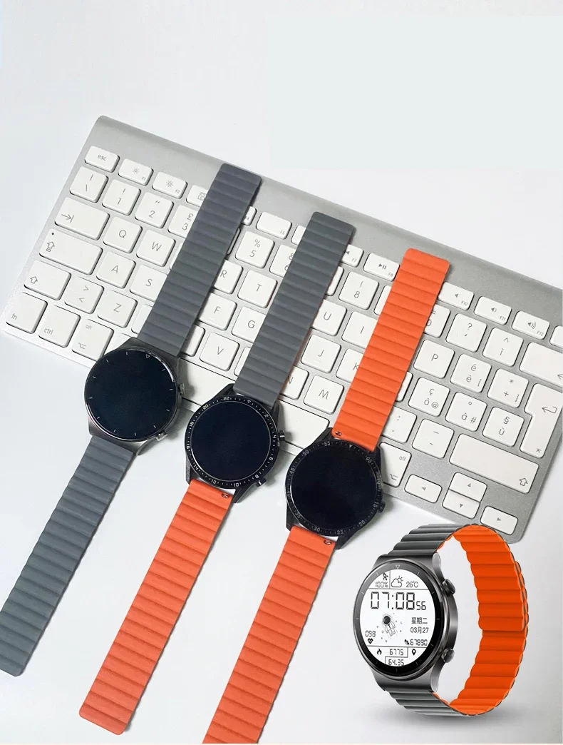 Magnetic Loop Silicone Strap Band For Redmi Watch 5 Active / Redmi Watch 5 Lite 22mm Bracelet image 5