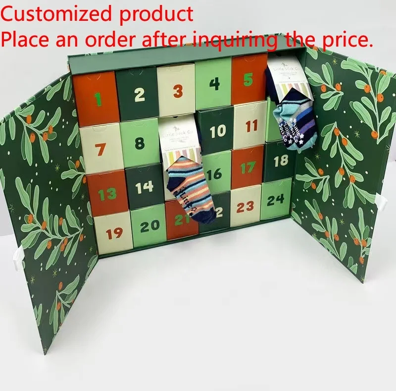 

2025Advent Calendar Christmas Countdown Blind Box With Socks and Fidget Toys Xmas Gift Kids Toys Gift Calendar