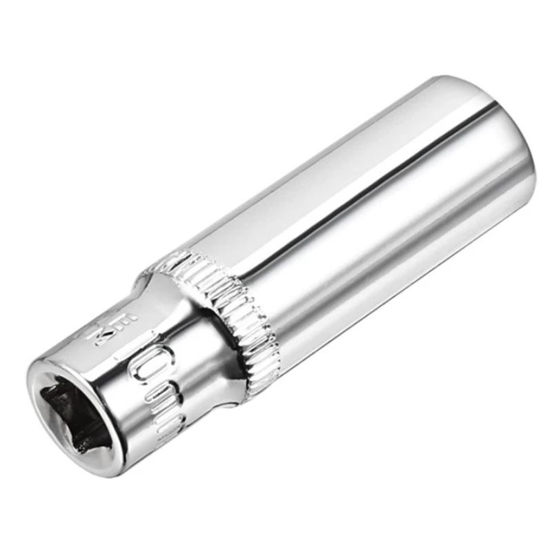 ABGG-11Pc 1/4 ชุดซ็อกเก็ตอะแดปเตอร์ซ็อกเก็ตยาว 4-14 มม.ลึกซ็อกเก็ตหัวเครื่องมือแรงบิด Spanner Ratchet Socket ประแจ