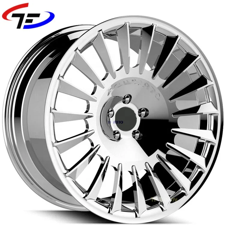 Chrome 5*120 2 Passager Car Spoke 20*10J Brush Forged Alloy Wheels