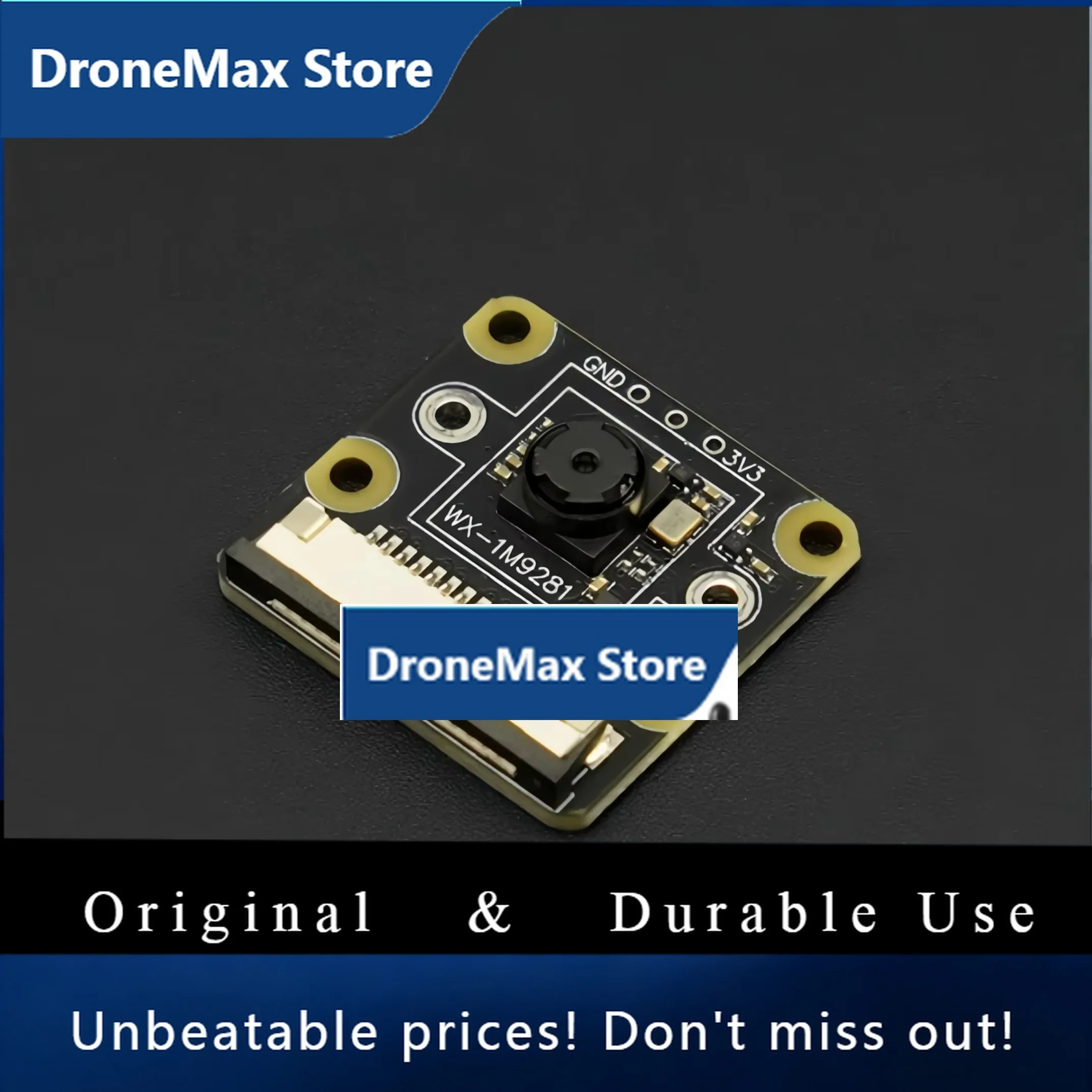 DroMaOV9281 1MP Global Shutter Raspberry Pi Camera 1280x800 Monochrome For Pi 5/4 Motion Capture