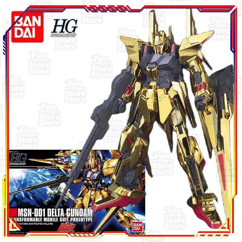 

Bandai HGUC Delta Gundam 1/144 Action Figure MSN-001 Plastic Model Kit Anime Robot Toy Collectible Gundam Unicorn Series