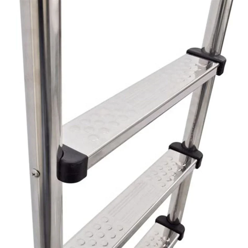 2026 أسعار المصنع بالجملة خطوات مخصصة قابلة للطي الفولاذ المقاوم للصدأ 304 الدرج درابزين سلم حمام سباحة #4