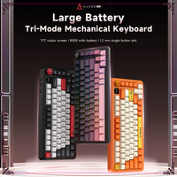 AJAZZ AK820 MAX Plus Customized Mechanical Keyboard Special for Gaming Gasket Hifi 8000mAh BT 2.4G Wireless RGB Keyboard PC Gift