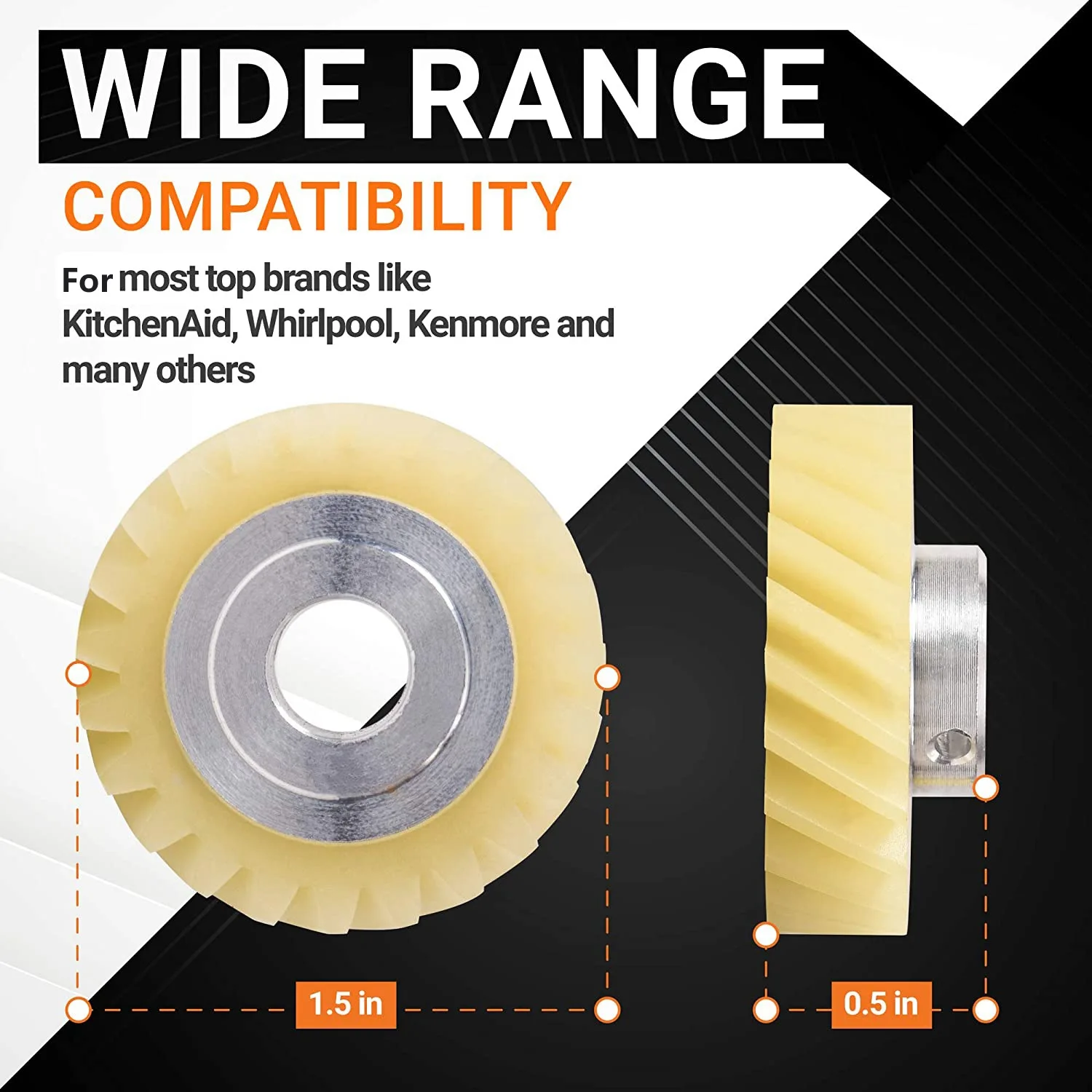 8個w10112253ミキサーワーズギア交換部品は、キッチンチェックが胸に最適です-4162897 4169830 ap4295669を置き換えます