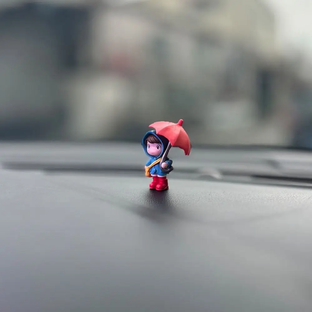 

New PVC Cartoon Umbrella Car Decoration Umbrella Colorful Automotive Decorative Ornaments Car Doll