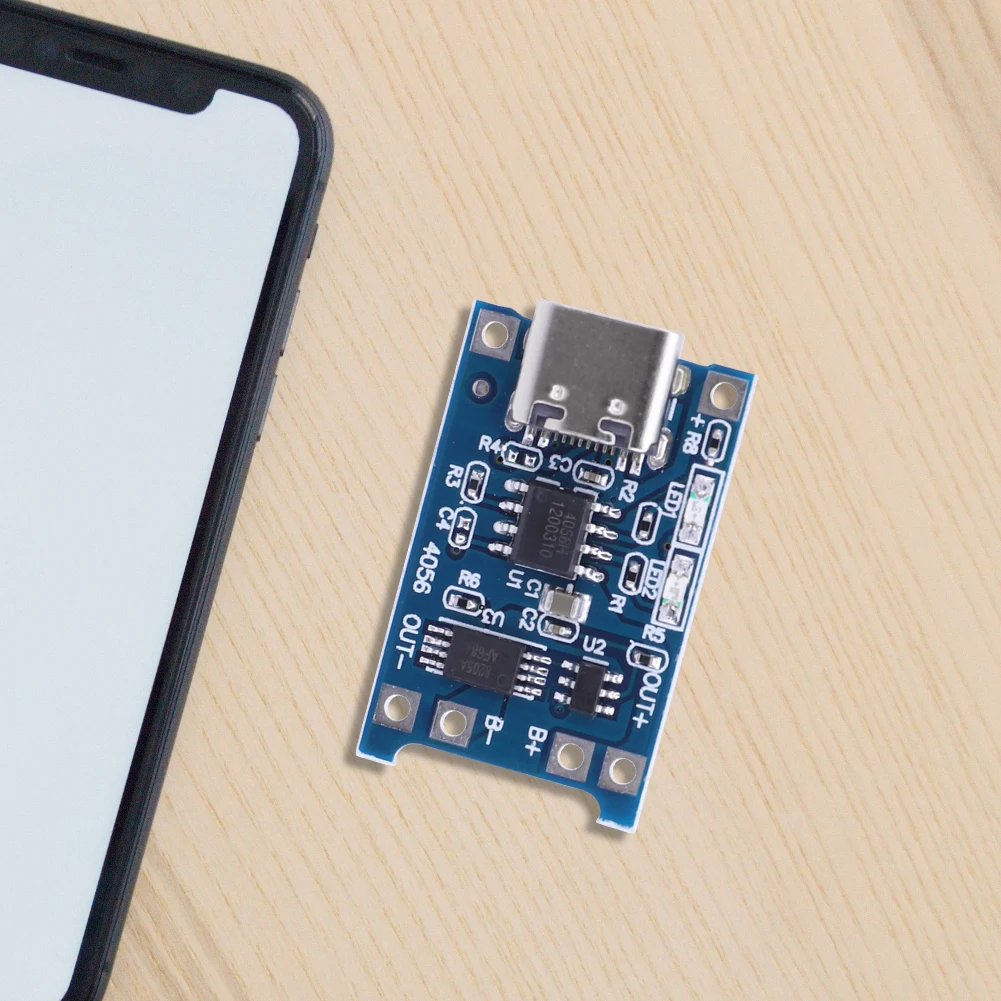 وحدة شحن البطارية المحمولة ، نوع C ، لوحة الشاحن ، مايكرو USB ، V-5V لبطاريات الليثيوم ، TP4056
