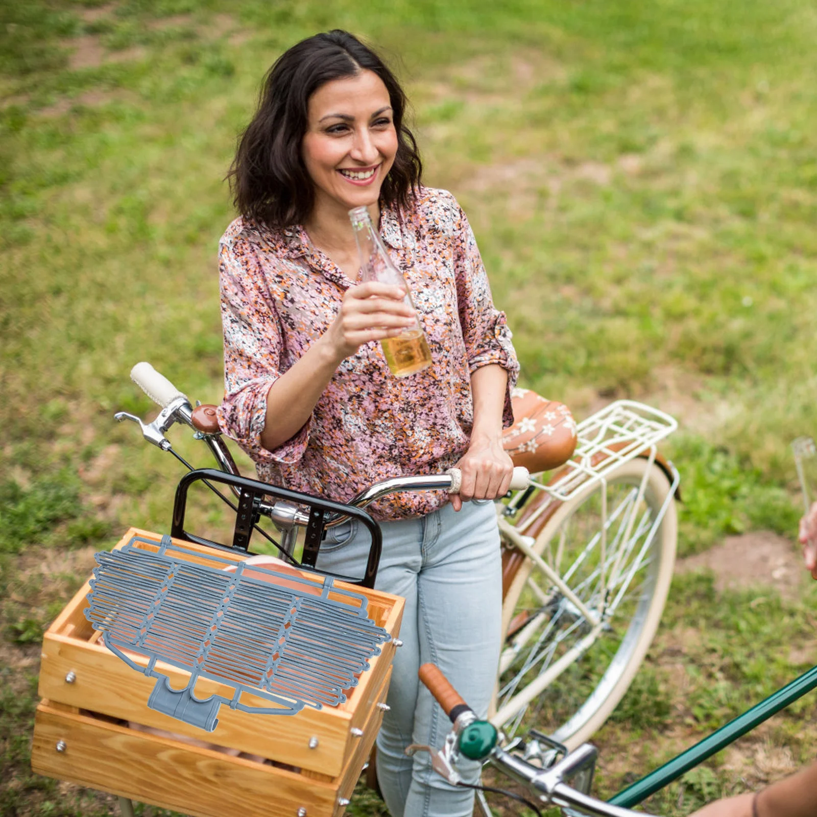 Premium Plastic Bike Basket Cover Lightweight Lid for Front Basket Sturdy Decorative Cycling Supply Bike Supply