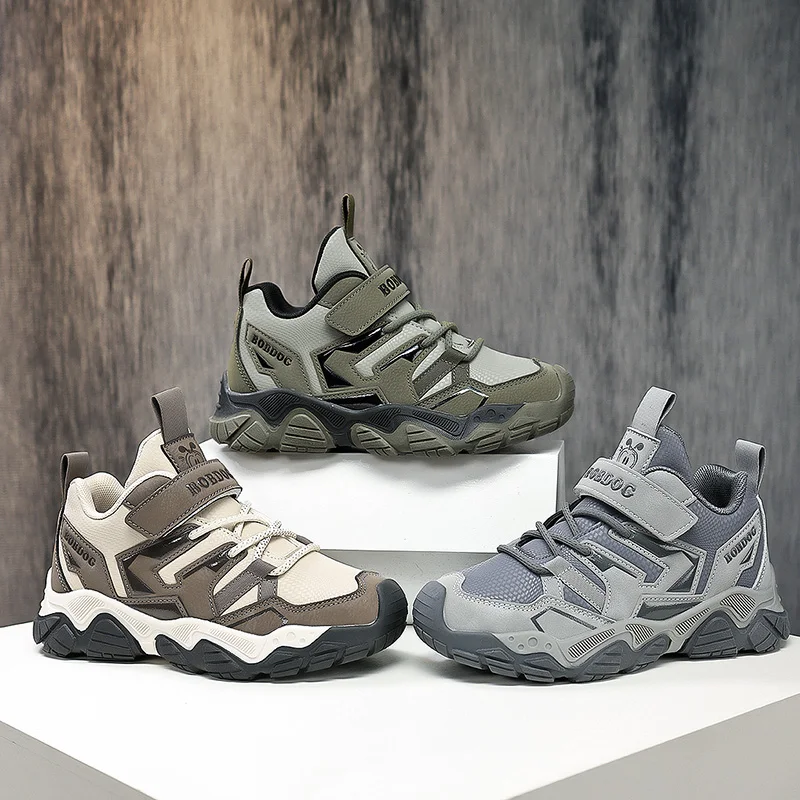 

Parent-child Shoes for All Four Seasons, High Quality Comfortable Flat-heeled Low-top Camouflage Outdoor Hiking Sports Shoes