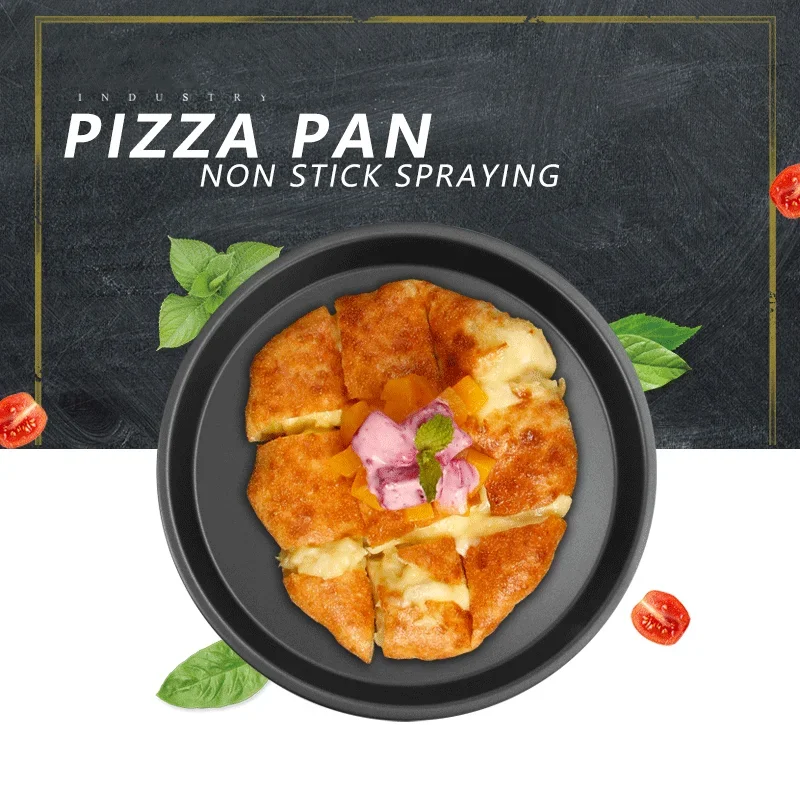 Kitchen utensils 6/8/9/12inch 4cm Non-stick Deep Dish Pizza Pan Frying Pan Baking Dishes & Pans Air Fryer Pizza Tray Round Pan