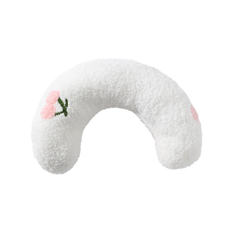 Pet Cat Sleeping Pillow Pet Half Moon Pillow U-shaped Pillow Comfortable And Soft To Protect Pet Spine Plush Pet Soothing Toy