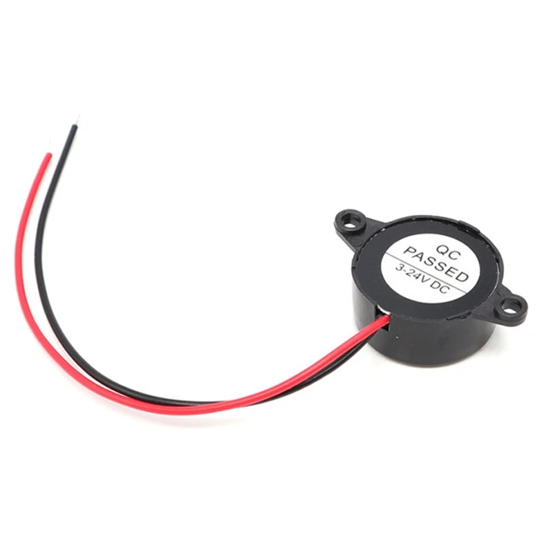 LXAF DC3-24V Wired Plastic for Shell Active Piezo-Electronic Alarm Buzzer Car 95DB Continuous Alarm Sounder Rainproof Dustpro