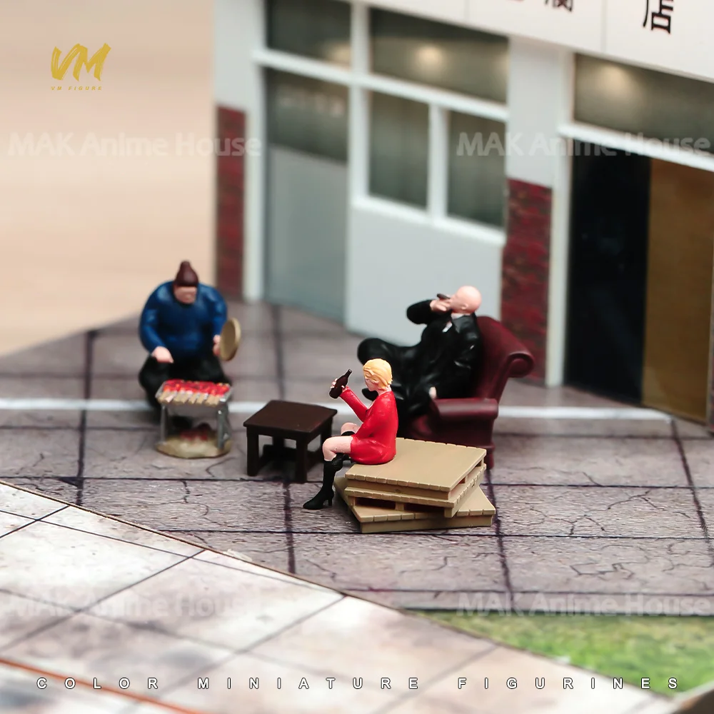 Miniature Figures 1/87 1/64 1/43 1/24 1/18 Fashion New Chinese Cheongsam Sisters Model Prop Creative Toys Dolls