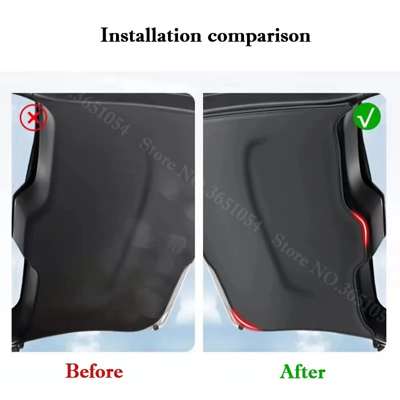 For GAC Trumpchi GS4 Plus Max Car Liftgate Protection Mat Rear Trunk Protection Cover Interior Anti-kick Leather Decoration Pad