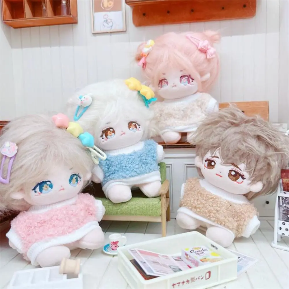 Cute Doll T-shirt Clothes High Quality Candy Color Mini Mini Clothes Suits Dolls Toys Accessories 10cm Cotton Doll