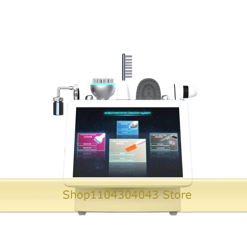 

Multifunctional 15 inch 5 In 1 High Frequency Hair Scalp Massage Device For Hair Spa 2025