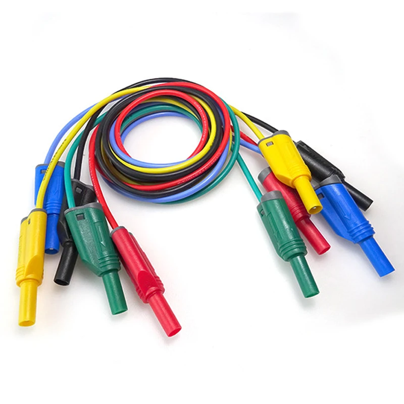 4mm Banana Plug Test Lead Kit for Multimeter Test Crocodile clip U-type and Probe Leads Cable Kit Stackable Dual