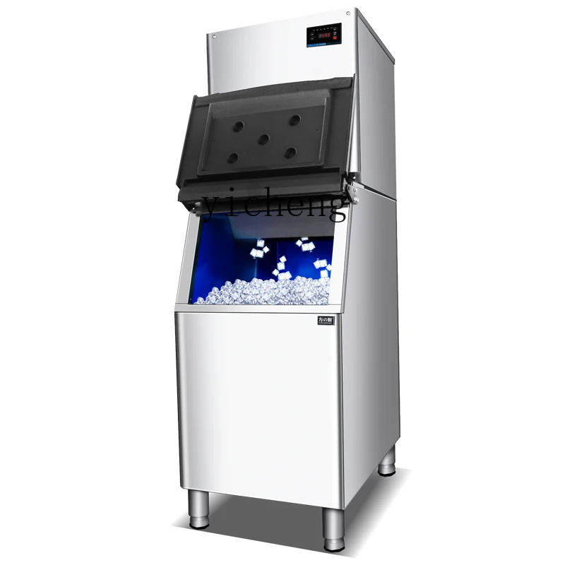 TQH Ice Machine Commercial Milk Tea Shop Bar Large Large Large Capacity Small Automatic Square Ice Cube Making Machine