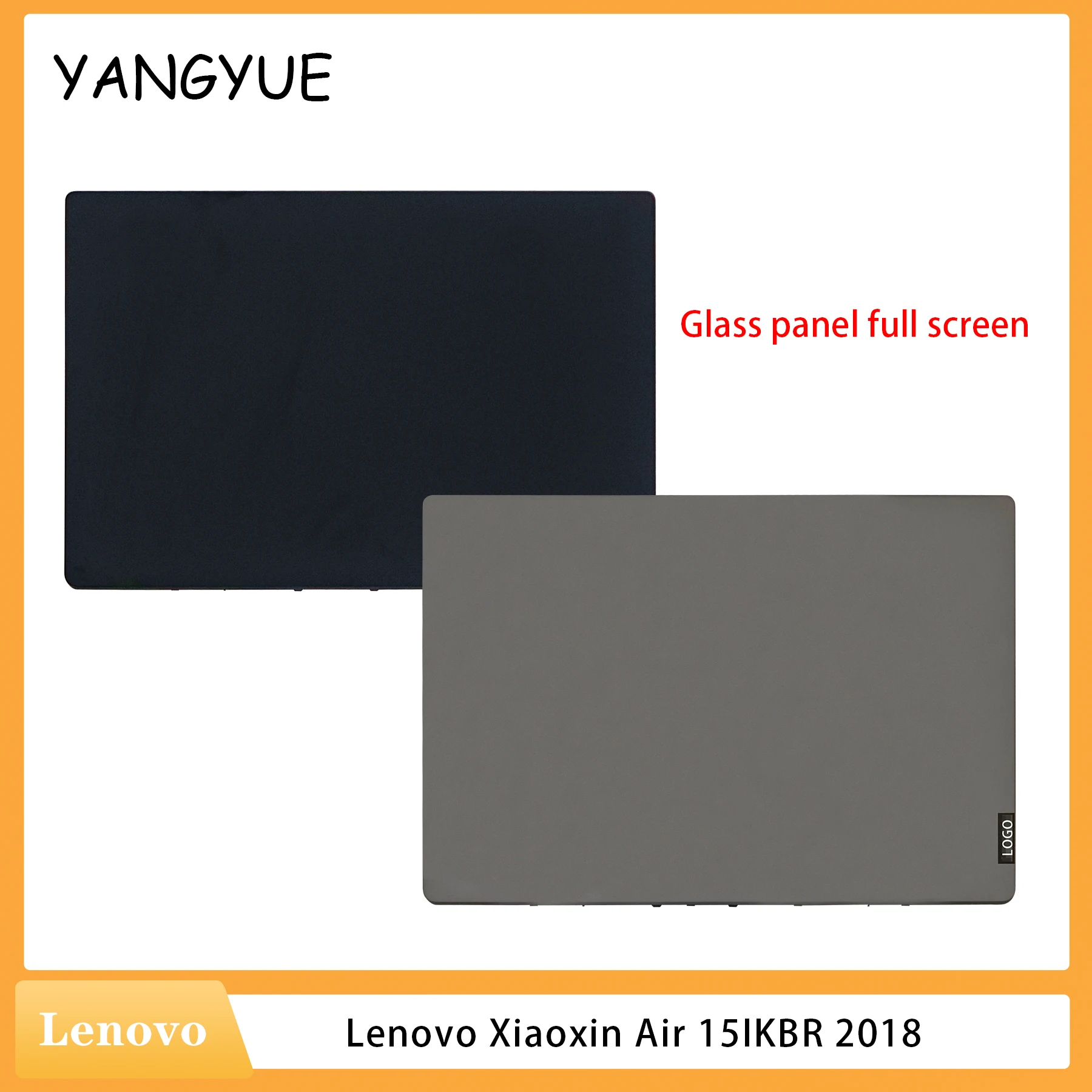 

Laptop Lenovo Case For Lenovo Xiaoxin AIR 15IKBR 2018 Model LCD Back Cover New A Cover Shell Glass Panel Full Screen Black/Gray