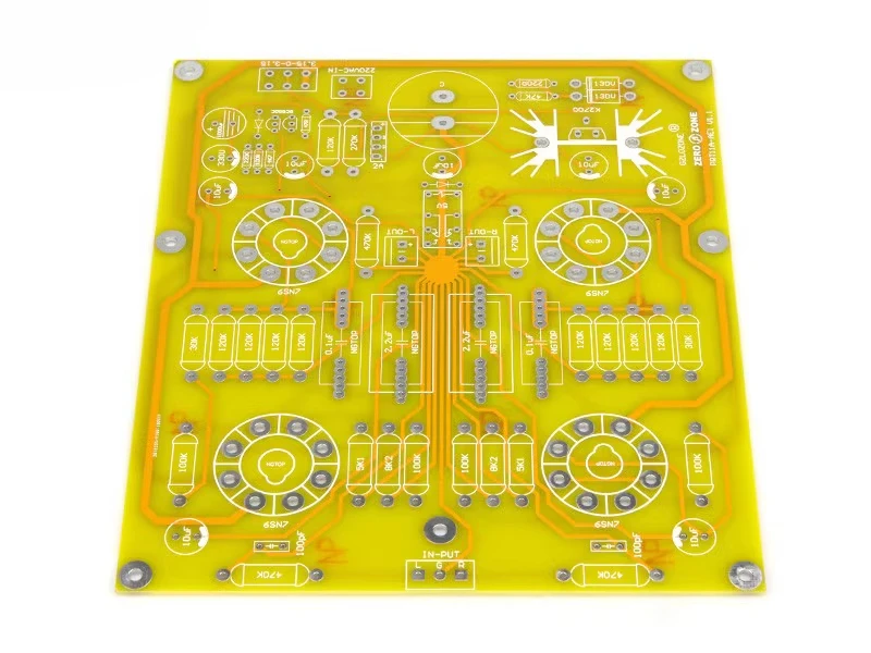 米国カリフォルニア州のCARY-AE1回路を参照したプリステージPRT11AアンプPCB