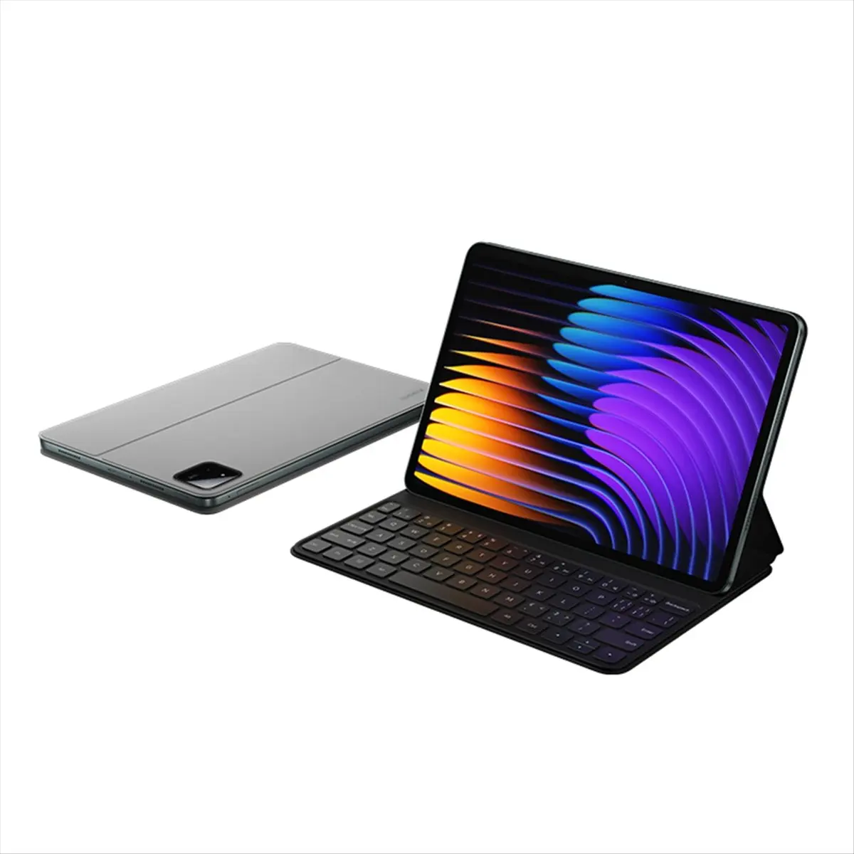 Y192A~!#For Keyboard Case for Pad 7/ 7 Pro Smart Wake-Up Wireless Magnetic 11.2inch PU Protective Sheath Black