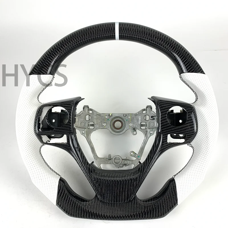 

ZJZ Аксессуары для салона автомобиля, руль из углеродного волокна для Toyota Corolla RAV4