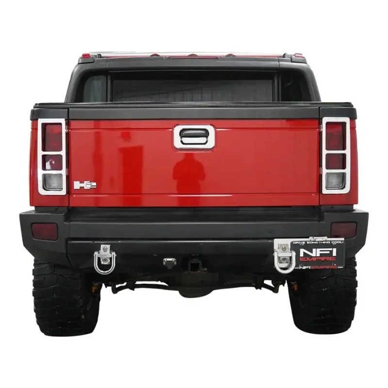 

Suitable For Hummer H2 Rear Tail Light Shield HUMMER Aluminum Alloy Plating Tail Light Frame Pair Of Polished Plating
