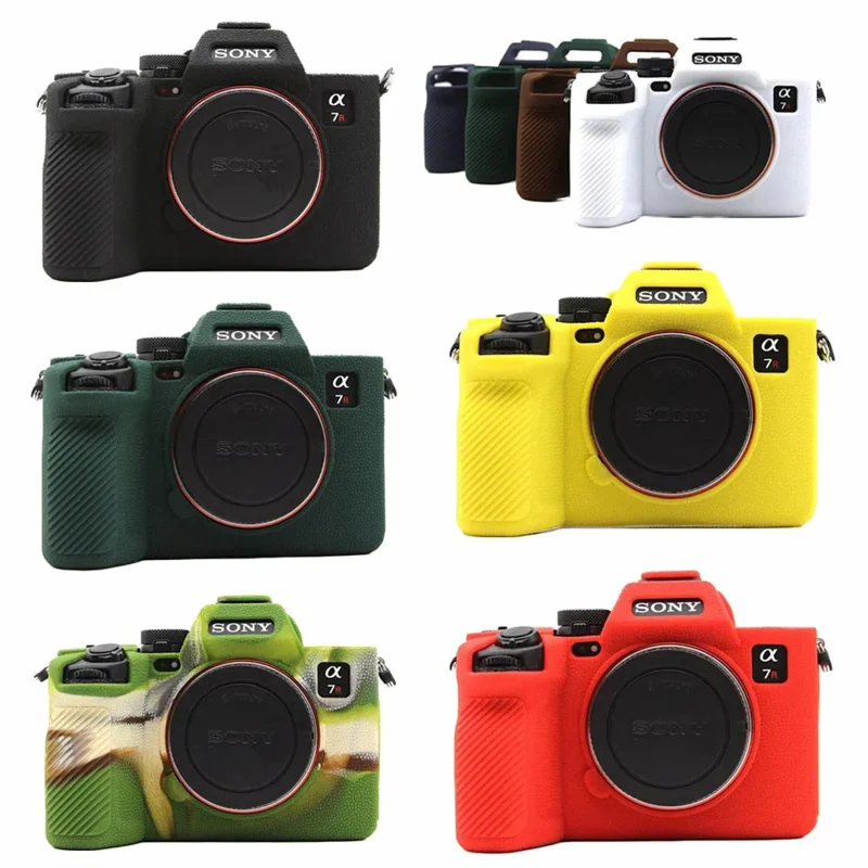 Juste de protection en silicone pour appareil photo sans miroir, peau d'armure, housse de corps, sac antidérapant, design Bergame, Sony A7watches A7R V A7R5