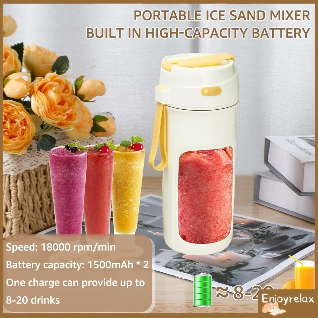 Rechargeable Mixers Fruit vegetable Juice Portable Juicer Cup Bottle Mini Fast Electric Blender Smoothie Ice Maker Outdoor