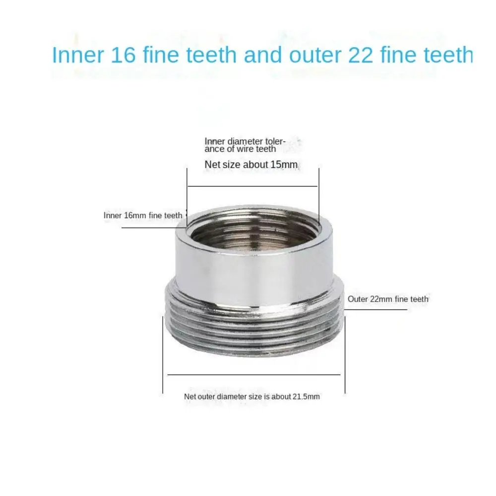 Bateria kuchenna zestaw końcówek 18/20/22/24mm do 22mm z metalową podkładką męskie złącze perlator akcesoria łazienkowe